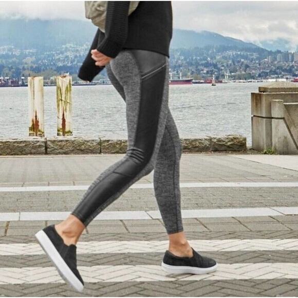 Athleta Herringbone Luxe Metro Drifter Leggings Womens Large - Picture 1 of 11